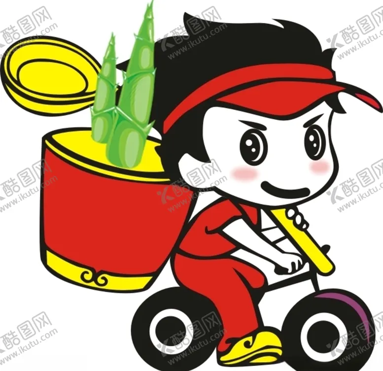 编号：32449107081637481032【酷图网】源文件下载-单车卡通娃娃