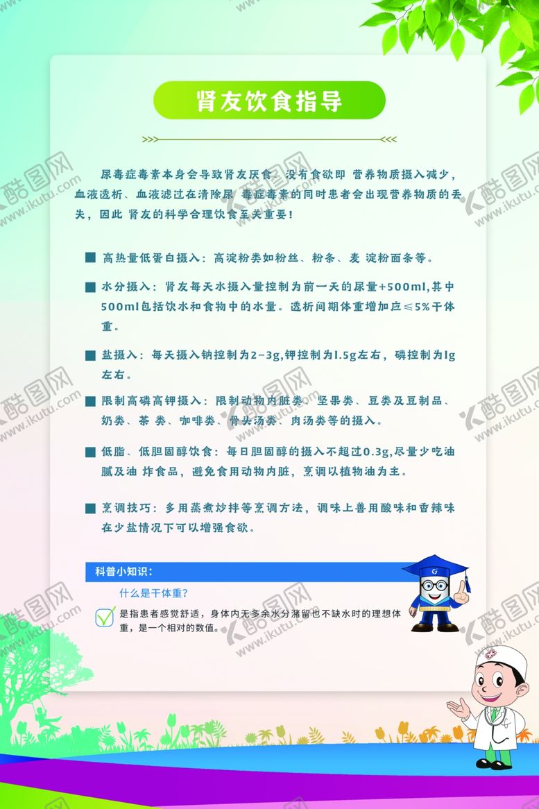编号：76145110241743504859【酷图网】源文件下载-肾友饮食指导