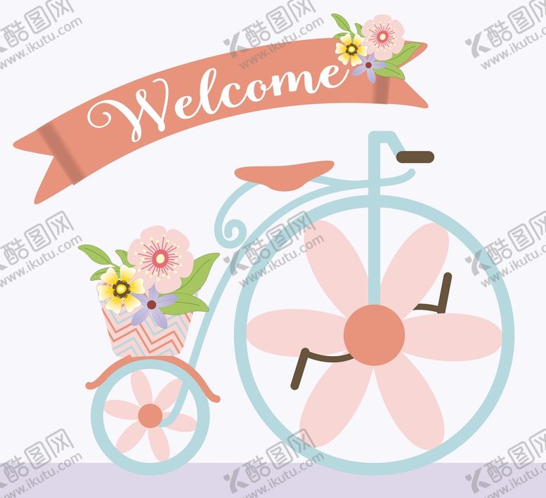 编号：90846710120342125842【酷图网】源文件下载-手绘自行车图片