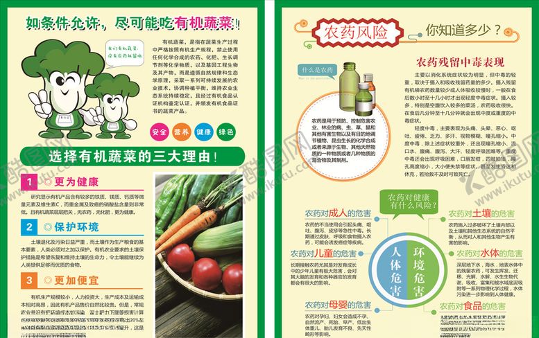 编号：11235209121646134745【酷图网】源文件下载-有机蔬菜彩页