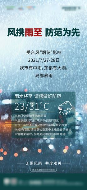 暴雨提示