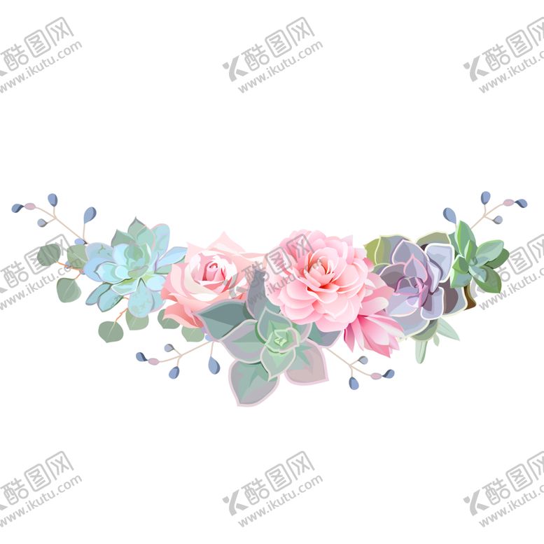 编号：35289307141554285157【酷图网】源文件下载-手绘植物花卉