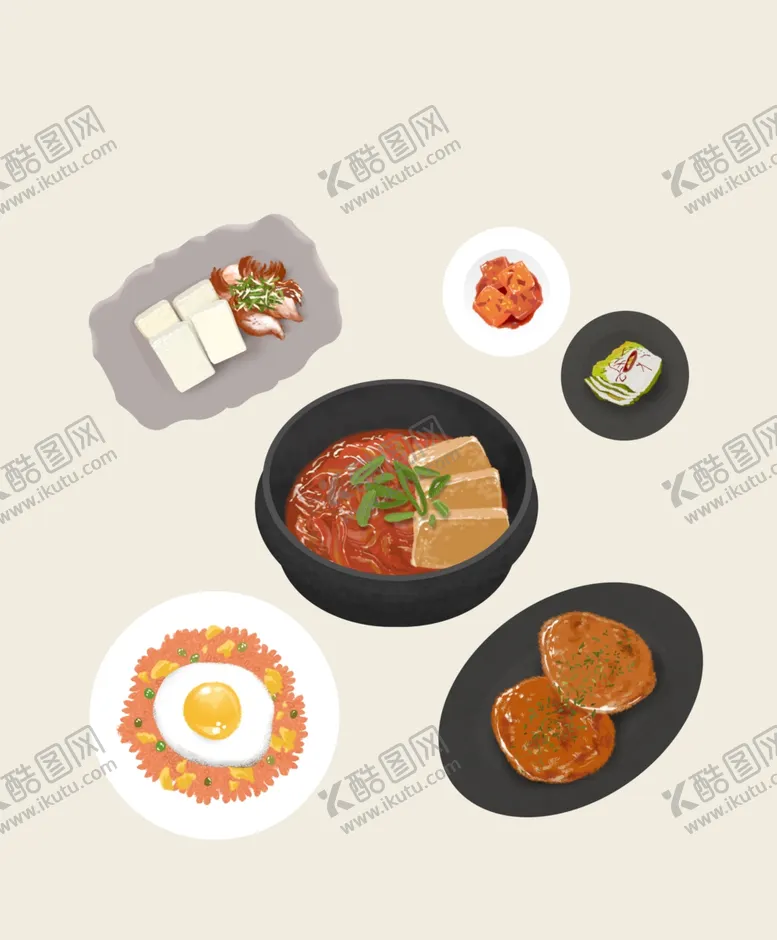 编号：59666612030746581178【酷图网】源文件下载-手绘食物
