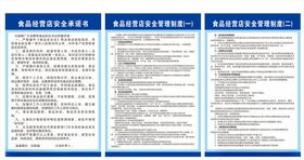 食品经营店安全承诺书