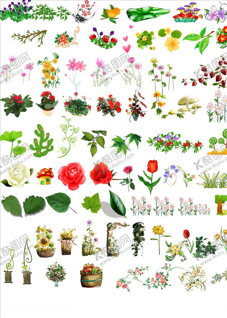 编号：83664709221438268590【酷图网】源文件下载-手绘叶子树叶