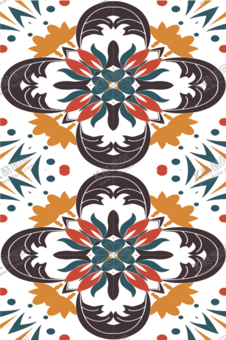 编号：27251709170035213054【酷图网】源文件下载-复古民族花纹图案