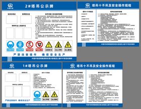 塔吊安全管理公示牌