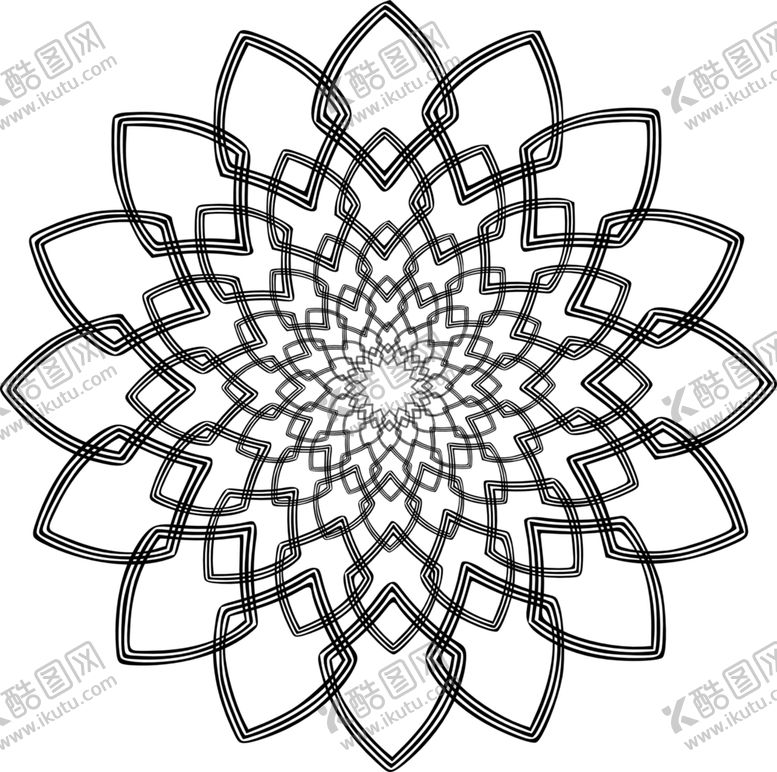 编号：76622707090418312240【酷图网】源文件下载-曼陀罗图案