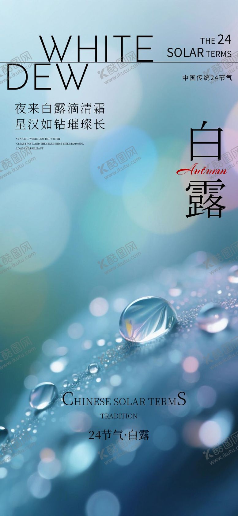 编号：16053909061554204513【酷图网】源文件下载-白露节气海报