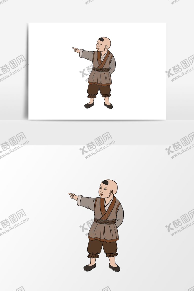 编号：90032809120846594583【酷图网】源文件下载-淡彩国画人物