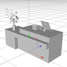 C4D模型公司前台