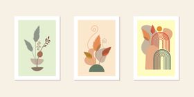 简约植物装饰画