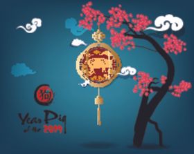 新年海报模板2019元素中国