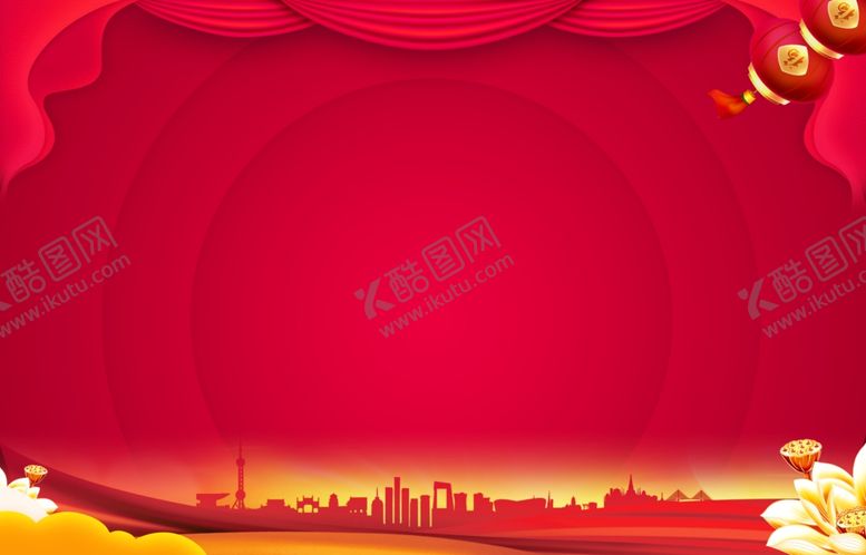 编号：95348606232352365416【酷图网】源文件下载-红色喜庆背景