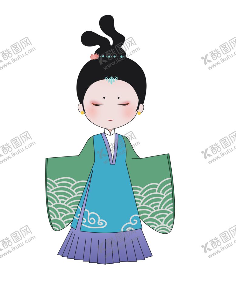 编号：12606406241540107999【酷图网】源文件下载-古代女子
