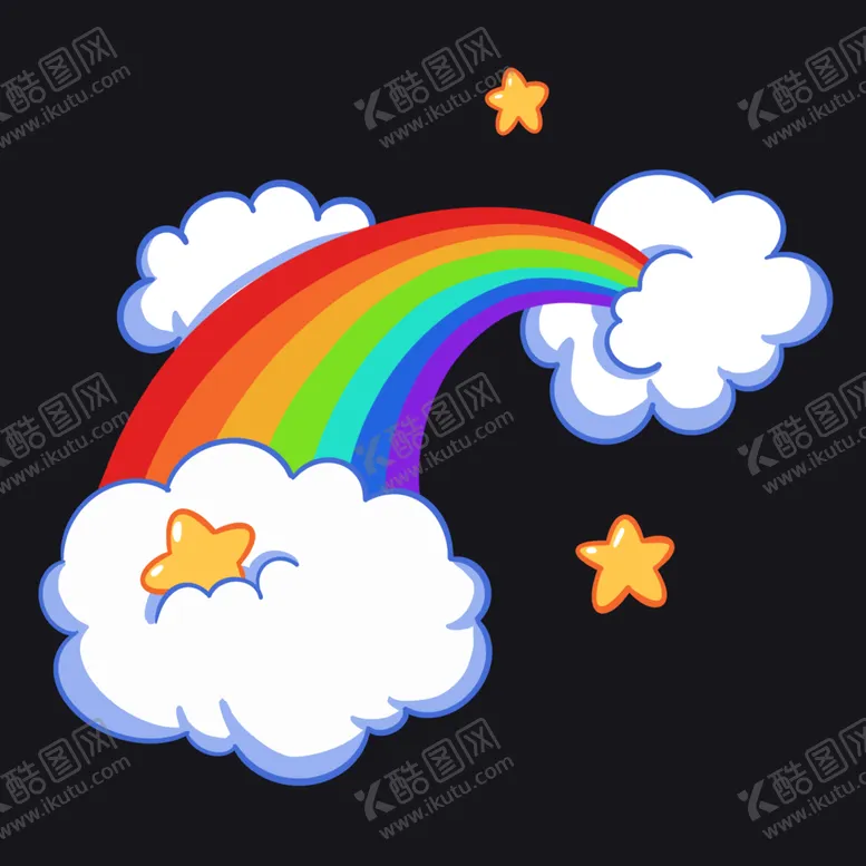 编号：08927609160711301483【酷图网】源文件下载-彩虹跟斗云