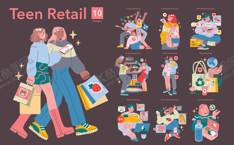 编号：66804011020651429725【酷图网】源文件下载-购物插图