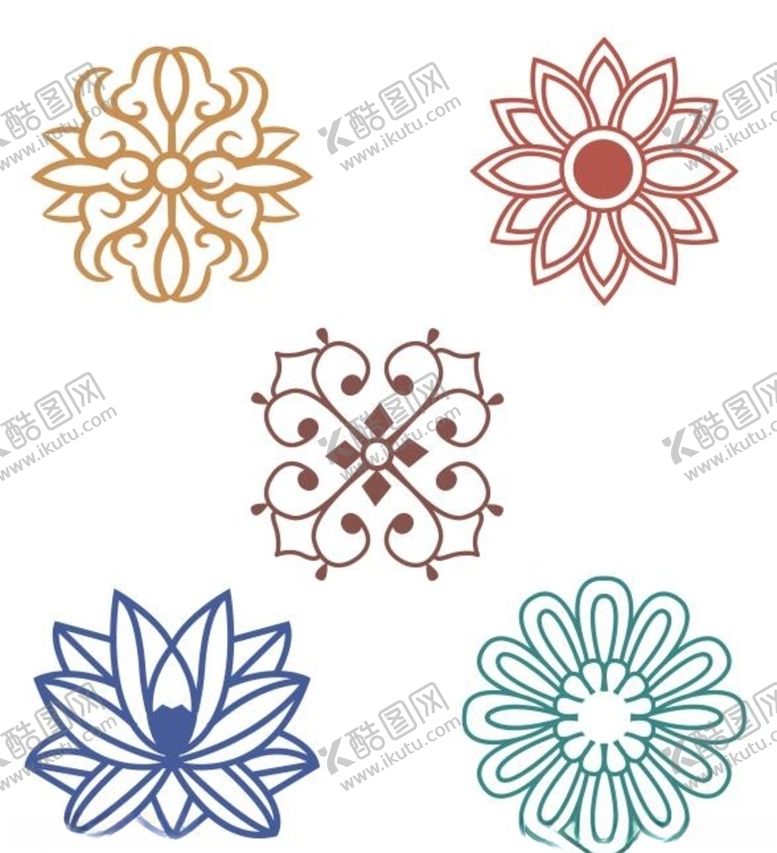 编号：39680205191119587457【酷图网】源文件下载-矢量花朵花纹