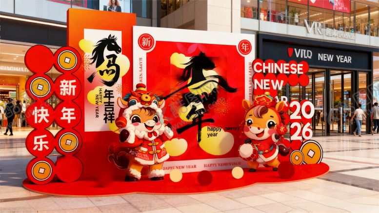 编号：95241004072043333427【酷图网】源文件下载-马年美陈