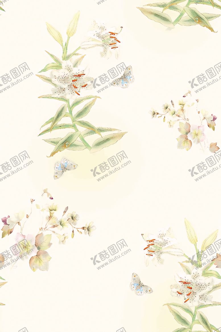 编号：61646404020436017000【酷图网】源文件下载-花鸟中式纹样图案设计