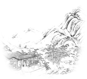 风车小屋线稿