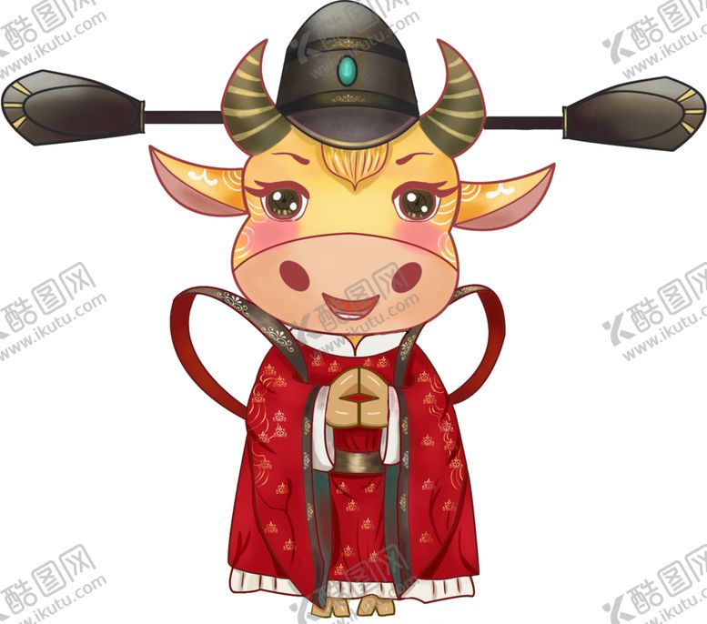 编号：65389109221442464423【酷图网】源文件下载-卡通牛年