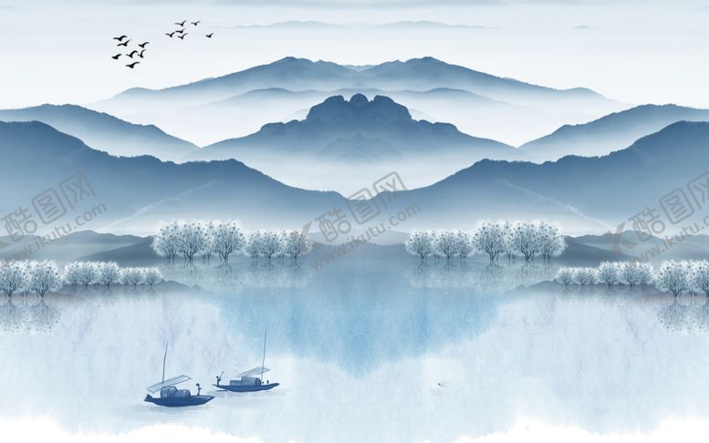 编号：51448609190756106217【酷图网】源文件下载-山水装饰画