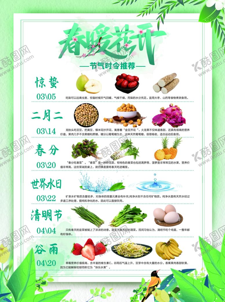 编号：94865002041436434434【酷图网】源文件下载-春暖花开节气时令推荐