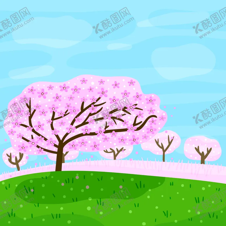 编号：71421301292242038716【酷图网】源文件下载-矢量春天背景