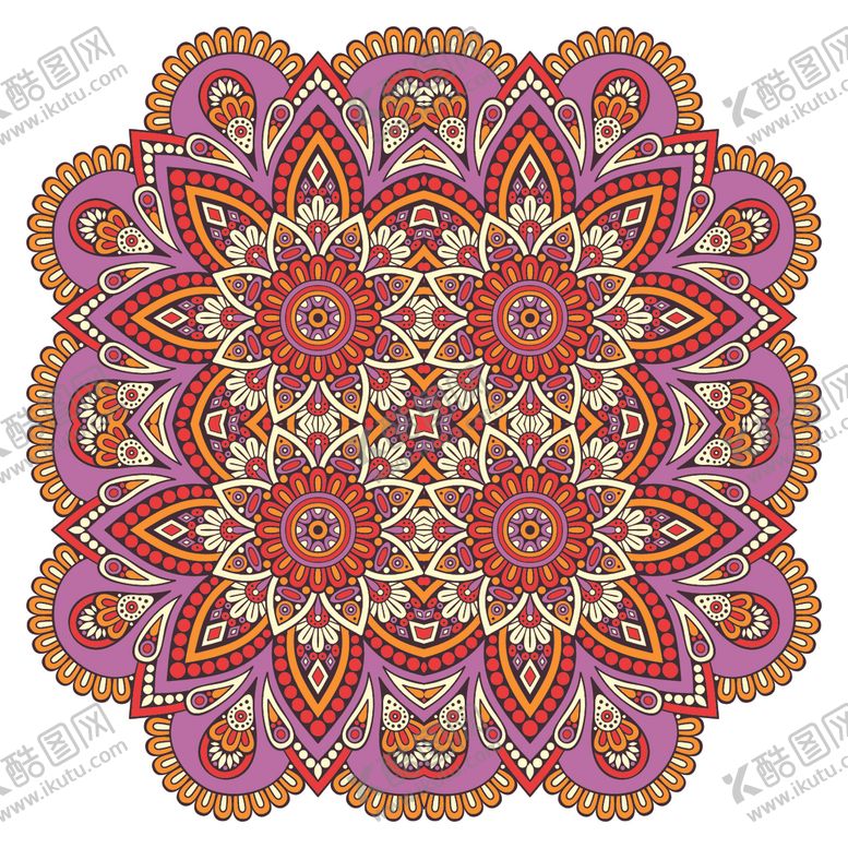 编号：77589509110441345333【酷图网】源文件下载-复古民族花纹