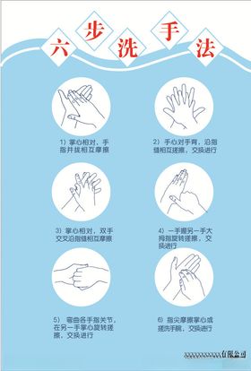 六步洗手法