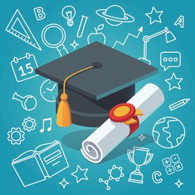 学校高考教师卡通背景海报素材