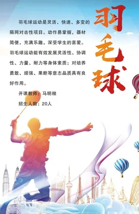 羽毛球海报