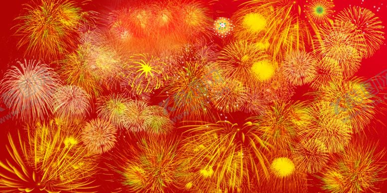编号：66007207021316526631【酷图网】源文件下载-烟花新年素材彩色喜庆卡
