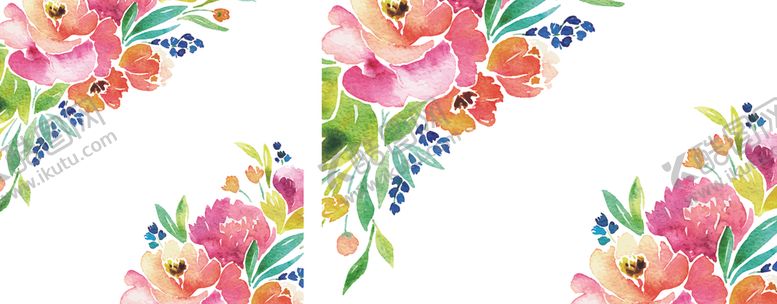 编号：53385909152311038399【酷图网】源文件下载-水彩花卉插画