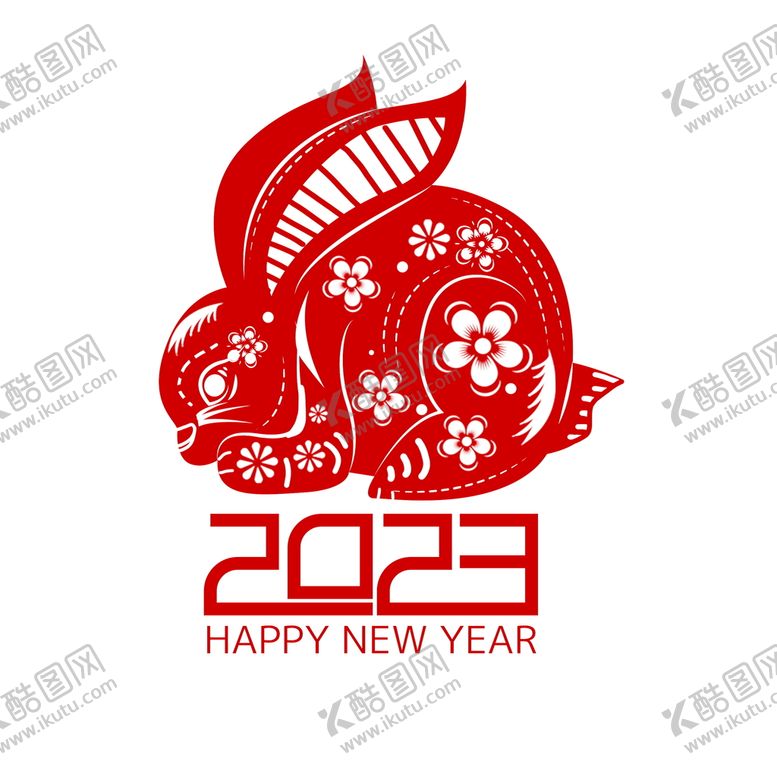 编号：26827211202313194051【酷图网】源文件下载-兔子剪影