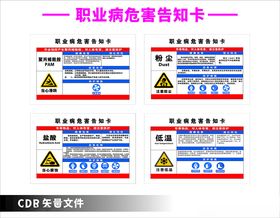 职业病危害告知卡