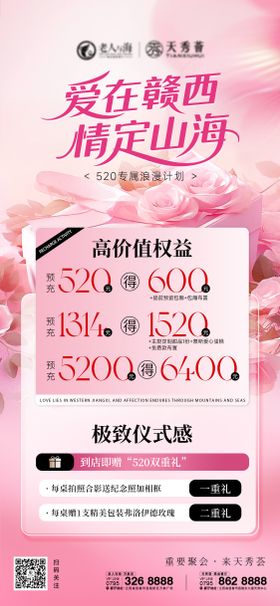 520情人节餐饮营销活动海报