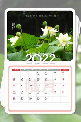 虎年台历小型日日样式