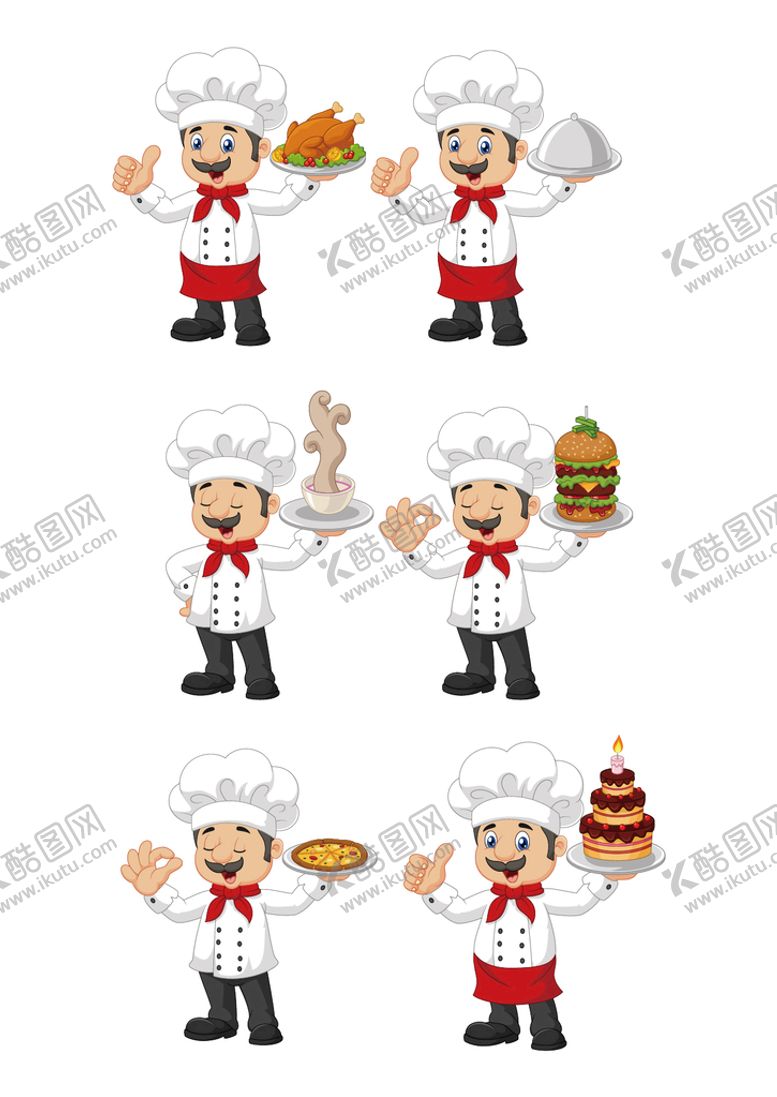 编号：34098710090500313528【酷图网】源文件下载-Q版卡通厨师