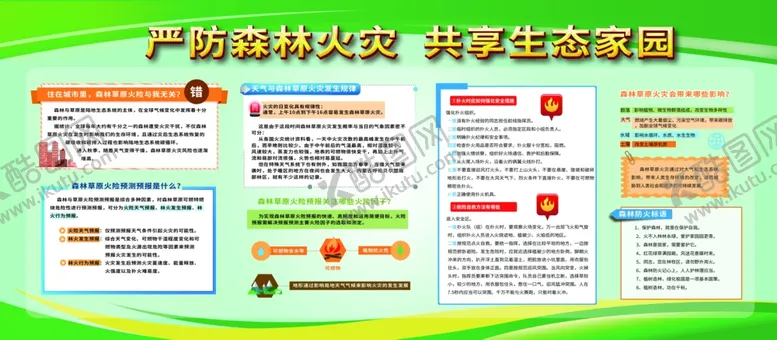 编号：20662204262052324428【酷图网】源文件下载-严防森林防火