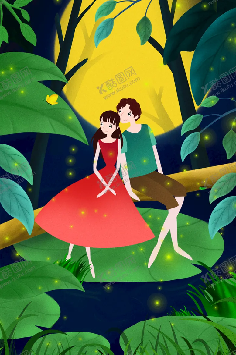 编号：97016309270816529386【酷图网】源文件下载-情人节插画