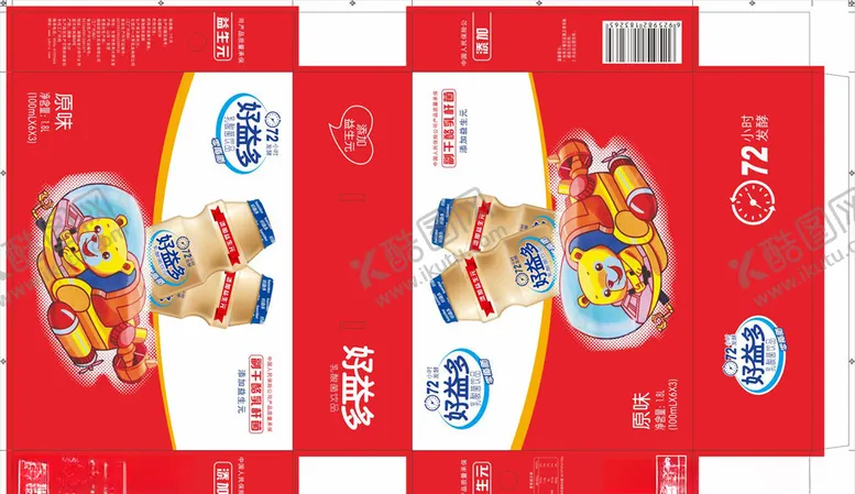 编号：97026404052238123159【酷图网】源文件下载-好益多乳酸菌箱子