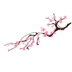 梅花树枝元素