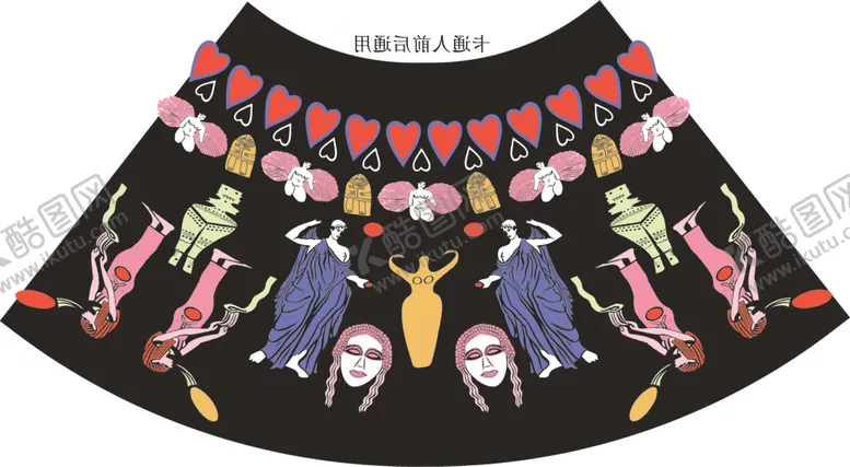 编号：32344007070214147281【酷图网】源文件下载-裙子花型
