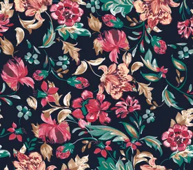 复古花卉图案织物