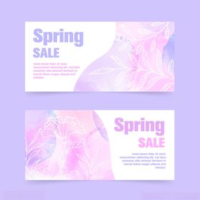 春季促销横幅设计