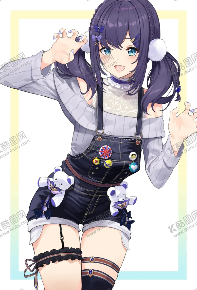 编号：15518407010204338823【酷图网】源文件下载-彩色人物动漫插画背景