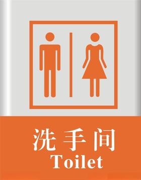 洗手间标牌
