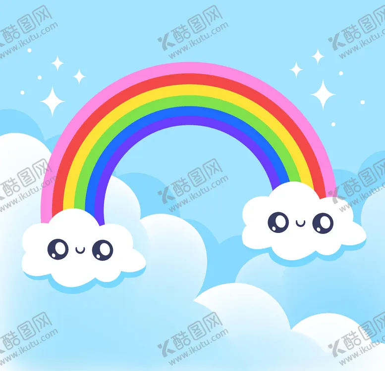 编号：17538407082208386938【酷图网】源文件下载-卡通儿童节精美彩虹桥